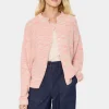GustaSZ Collar Button Melange Cardigan-