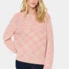 GustaSZ Crew Neck Melange Knit Pullover-