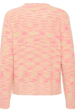 GustaSZ Crew Neck Melange Knit Pullover-