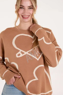 Heart Print 'Amour' Jumper