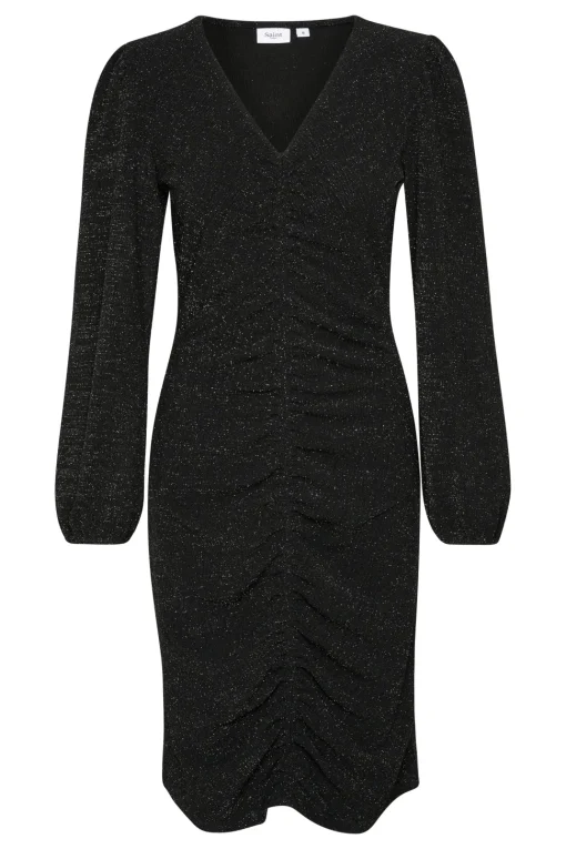 HelaSZ Slim Fit V-neck Glitter Dress-