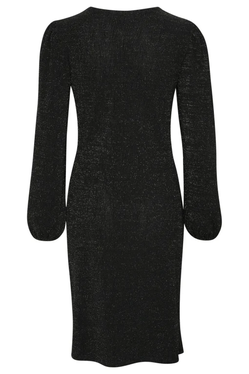 HelaSZ Slim Fit V-neck Glitter Dress-