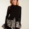 High Neck 2 In 1 Printed Jumper