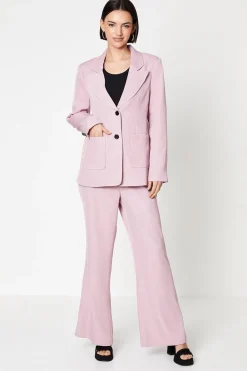 High Waisted Patch Back Pocket Trouser