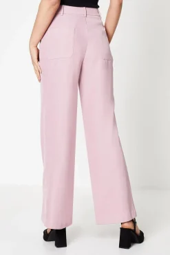 High Waisted Patch Back Pocket Trouser