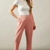 Horn Button Tapered Trousers