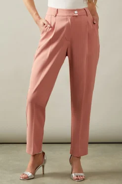 Horn Button Tapered Trousers
