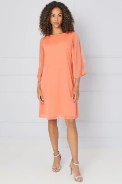 Hotfix V Neck Overlay Dress