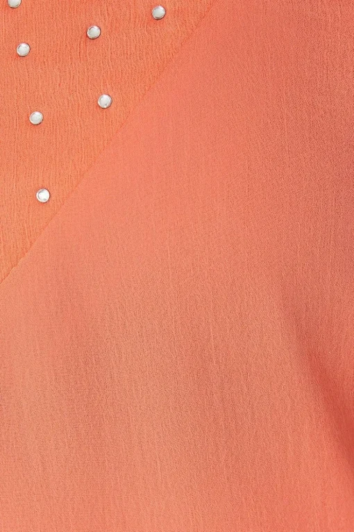 Hotfix V Neck Overlay Dress
