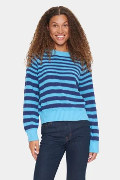 IbenmeiSZ Striped Regular Fit Pullover-Striped