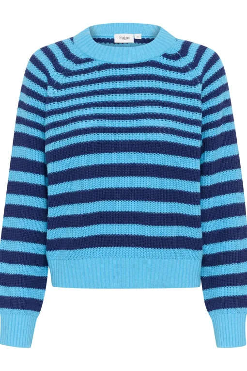 IbenmeiSZ Striped Regular Fit Pullover-Striped