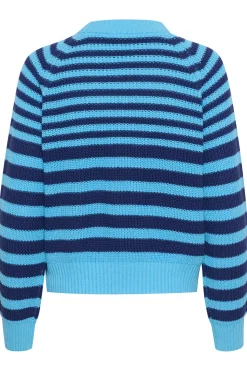 IbenmeiSZ Striped Regular Fit Pullover-Striped