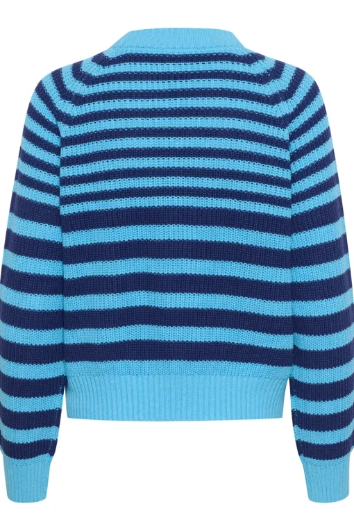 IbenmeiSZ Striped Regular Fit Pullover-Striped