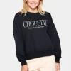 InezSZ Long Sleeve Printed Sweatshirt-