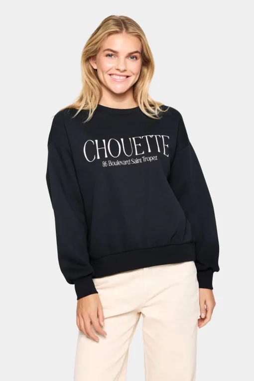 InezSZ Long Sleeve Printed Sweatshirt-