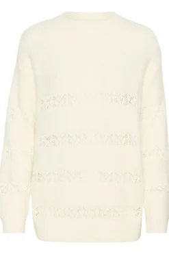 IngelaSZ Lace And Rib Knit Pullover-