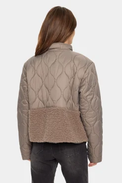 IsodoraSZ Quilted Teddy Fabric Jacket-
