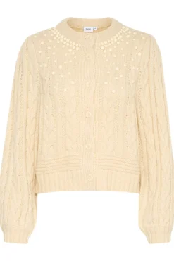 IvalaSZ Pearl Detail Knit Cardigan-