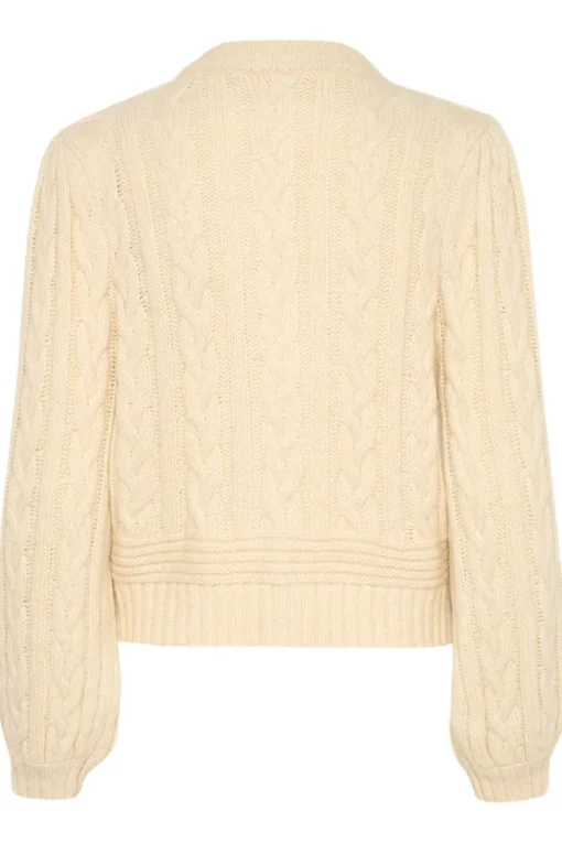 IvalaSZ Pearl Detail Knit Cardigan-