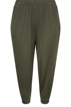Jersey Cropped Harem Trousers