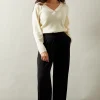 Jersey Wide Leg Trouser
