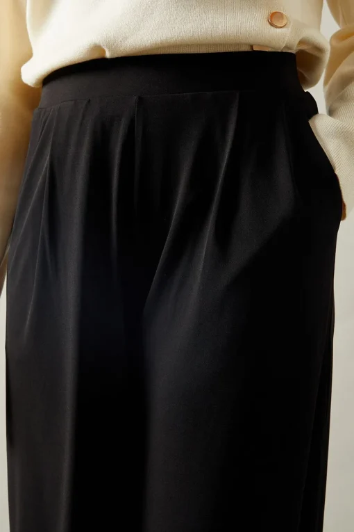 Jersey Wide Leg Trouser