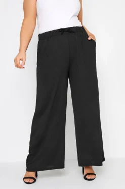 Jersey Wide Leg Trousers