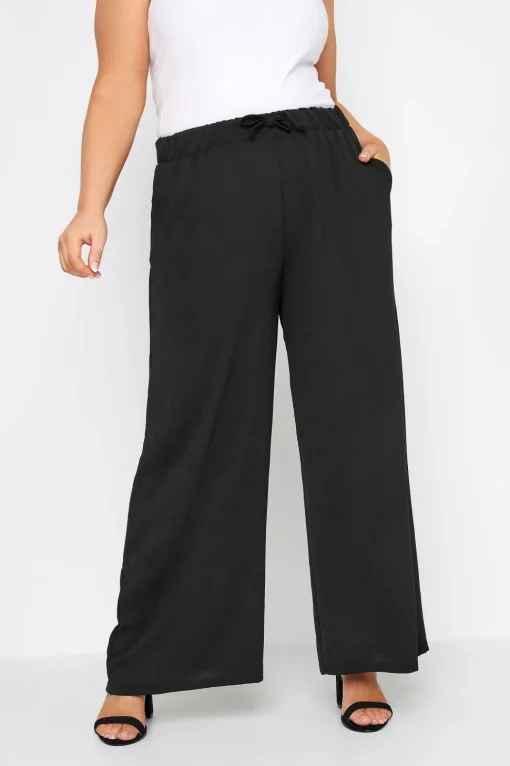 Jersey Wide Leg Trousers