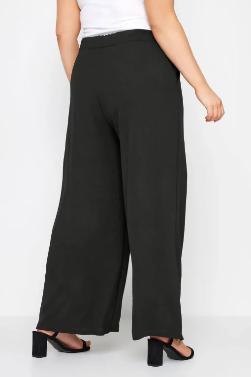 Jersey Wide Leg Trousers