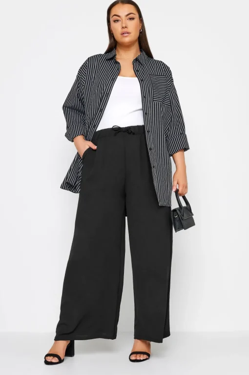 Jersey Wide Leg Trousers