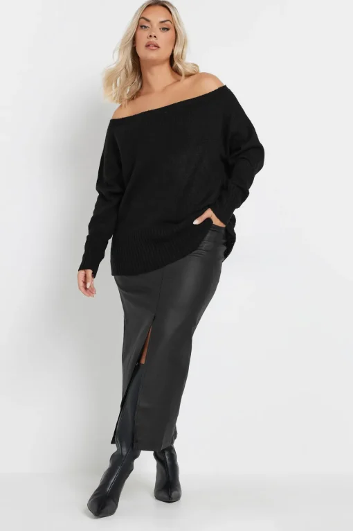 Knitted Bardot Jumper