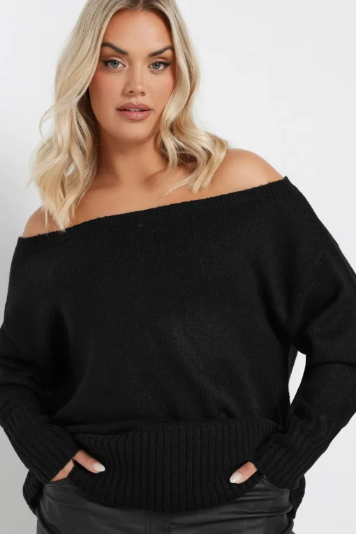 Knitted Bardot Jumper