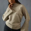 Knitted High Neck Wide Sleeve Jumper