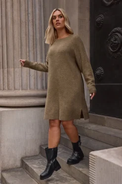 Knitted Tunic Jumper Dress