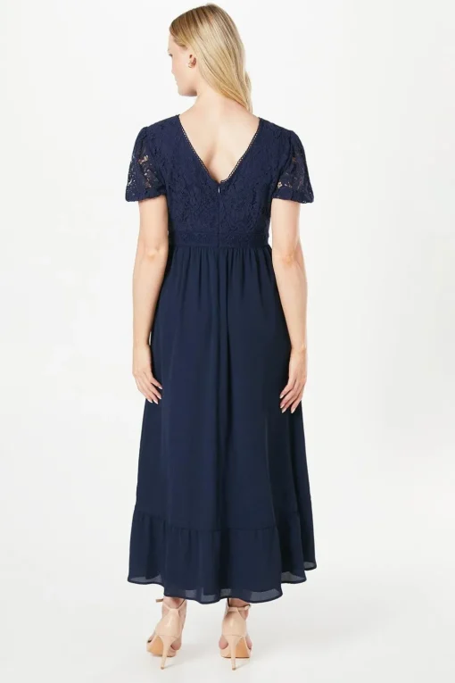 Lace Drop Hem Midaxi Dress