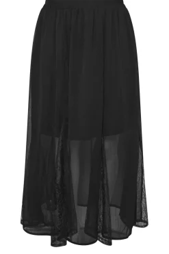 Lace Godet Maxi Skirt