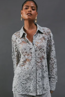 Lace Oversized Shirt