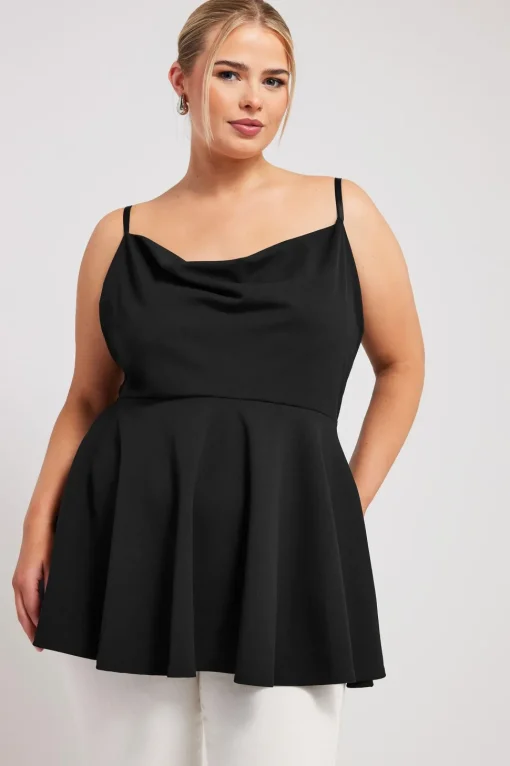 Lace Peplum Top