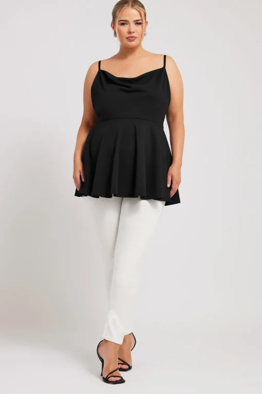 Lace Peplum Top