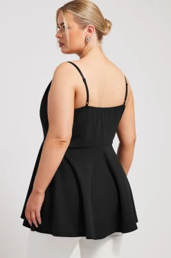 Lace Peplum Top