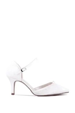 Lace 'Devotion' Mid Heel Stiletto Pointed Shoes