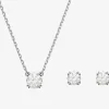 Ladies Constella Rhodium Plated Jewellery Set 5647663