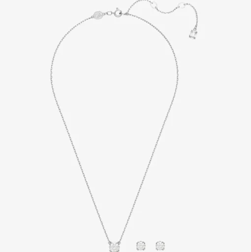 Ladies Constella Rhodium Plated Jewellery Set 5647663