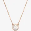 Ladies Constella Rose Gold-Plated Halo Necklace 5636272