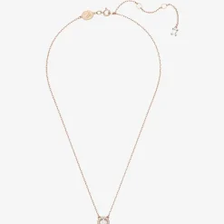 Ladies Constella Rose Gold-Plated Halo Necklace 5636272