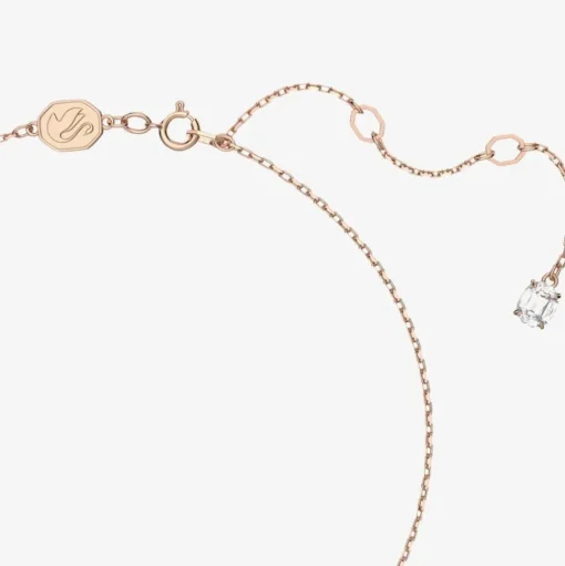Ladies Constella Rose Gold-Plated Halo Necklace 5636272