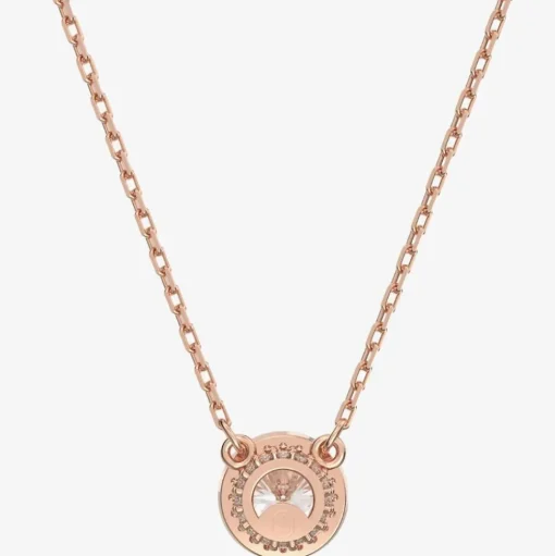 Ladies Constella Rose Gold-Plated Halo Necklace 5636272