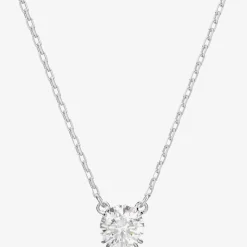 Ladies Constella Silver Cubic Zirconia Necklace 5636706