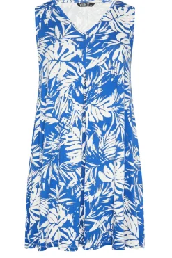 Leaf Print Mini Dress