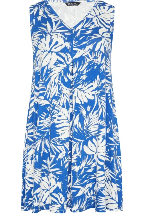 Leaf Print Mini Dress